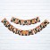 Garland on the tape on Halloween "Happy Halloween", pumpkin, length 250 cm.