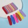 File - emery, abrasiveness 150, 6 cm, set 50 pcs, multi -colored