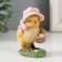 Polystone souvenir "Chip with a hat with a basket of flowers" 6.5x4x88 cm