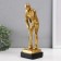 Souvenir Polystone "Golphist" gold 9.5x8.5x27 cm