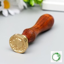 Printing for wax with a wooden handle 