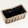 Kashpo wicker "elite" with a plastic department, 55x30x22 cm, rattan