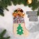 A toe for gifts "Losyash and Christmas tree" 12x24 cm, beige