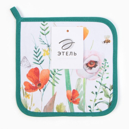 Ethel Trustee "Poppies" 19x19 sarzha, 100% h/l, Vatin 250g/m2-3