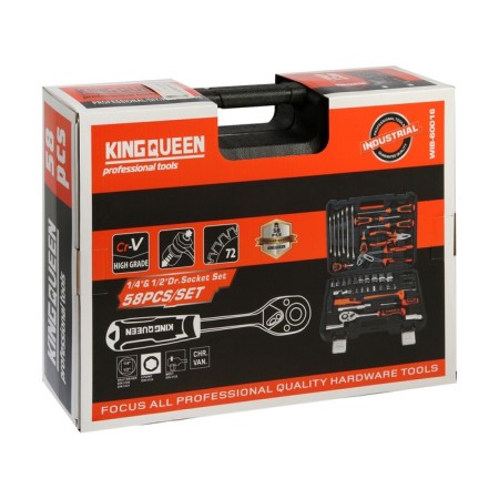 Set of instruments Universal Kingqueen Wib-60016, 1/4 1/2 ", 58 items-3