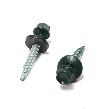 Roofing screws 4.8x30 mm, Ral6005 Color green, 200 pcs.-2