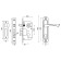 Soldering cylinder castle, with a latch, with a Kit P15 4061/3 handle, 5 cl., Bronze color