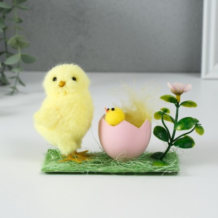 Souvenir "Chicken with chicken" 5.5x12x8.7 cm