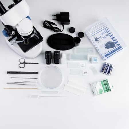 Microscope Laboratory multiplicity 40,100,400, backlight-1