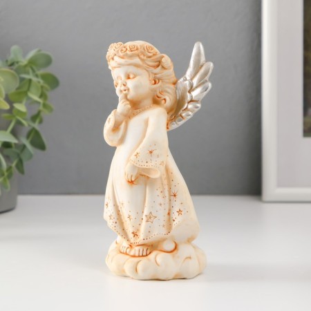Polystone souvenir "Angel in a star dress and wreath with silver wings" mix 15.3 cm-2