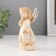 Polystone souvenir "Angel in a star dress and wreath with silver wings" mix 15.3 cm