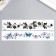 Tattoo on the body "butterflies in flowers" mix 16x3 cm