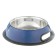 A bowl with a non -slip base is a rounded color with a pen, 450 ml, blue