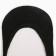 Invisible socks female, black color, size 25 (39-41)