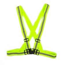 Airline signal belt with shoulder straps, reflective, green ARW-BS-08