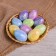 The basis for the creativity “Egg with sparkles” opens, a set of 10 pcs, size 1 pc: 4 × 6 cm, color mix