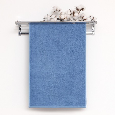 Terry towel 40x70 cm, blue sea, cotton 100%, 430g/m2