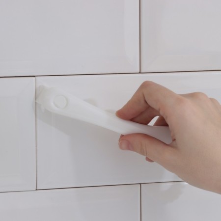 Brush for cleaning dishes and gril grilles Raccoon, circle, 19 × 5.5x2 cm, white color-3
