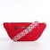 Bag Cross-Bodi with a zipper, red color