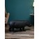 Figure "Hippo", polystone, 41 cm, black matte color