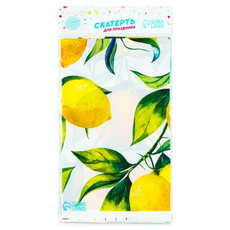 Single tablecloth "lemons" 180x137-5
