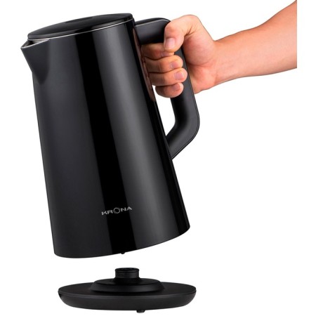 Electric kettle Krona Digitaler Black, Plastic, Metal Sobel, 1.5 L, 1800 W, Black-1