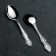 A set of teaspoons "Troika", h = 14 cm, thickness 1.5 mm, 6 pcs, silver color