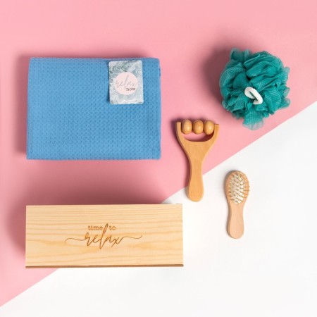 Time to Relax Gift Ethel Set, towel and accessories-1