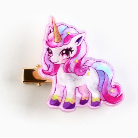 Hair hairpin -spinning "Unicorn", 4 x 3 cm-1