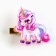 Hair hairpin -spinning "Unicorn", 4 x 3 cm