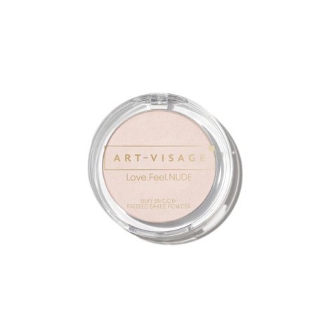 Facial powder Art-visage Love.Feel.nude, baked, tone 411 cold beige, 7 g
