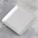Square Benum Square Metal for one candle, 10x1.1 cm, chrome