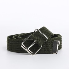 Children's belt, width 3 cm, metal buckle, khaki color