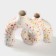 Vase for flowers ceramic "Scandinavia", 25.4 × 21 cm, neck D = 3.8 cm, white color