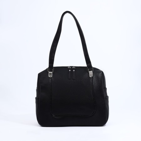 Bag Vita with a zipper, black color