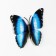 Magnet Plastic "Butterfly shines in the dark" 9 cm mix