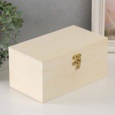 Casket Wood for painting with a drawer 