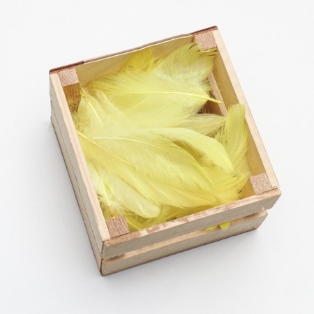 Filler of feathers for balls and gifts, lime with glitter, 10-12cm 8 g-2