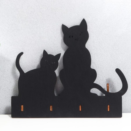 Open "Two cats" 20.5 × 17.5 × 3 cm mix-7