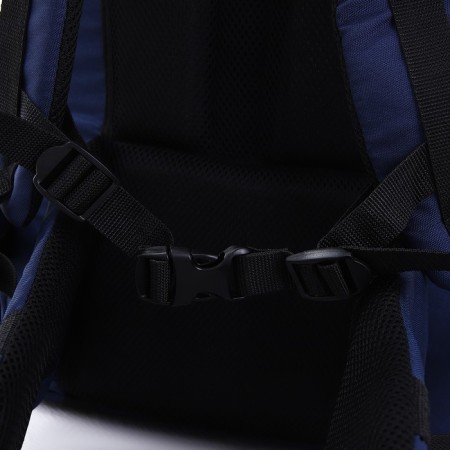 Tourist backpack, TAIF, 80 l, cord department, outer pocket, 2 side nets, blue/gray color-5
