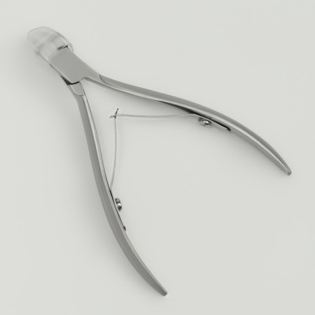 Pedicure nippers, 2 springs, 10.5 cm, blade length - 12 mm, silver color-2