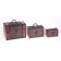 Casket chest wood set 3 pcs Disor "Building" MIX 22x15x15 cm
