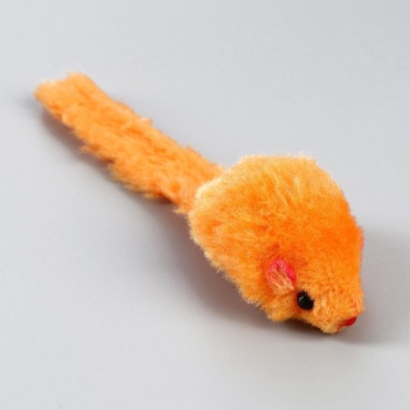 Mouse in a plastic ball, 7 x 5 cm, green ball/orange mouse-2