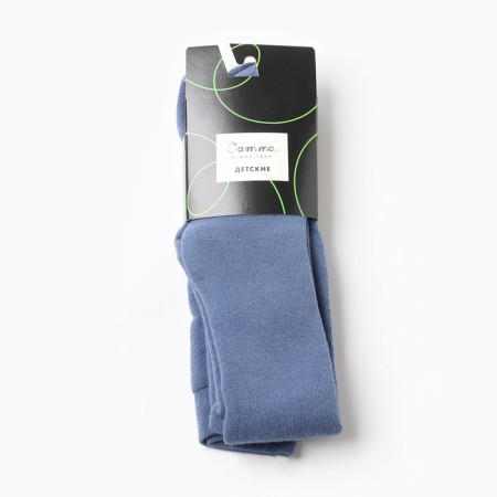 Pantyhose children's terry, Denim color, height 110-116 cm-3