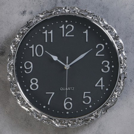 Watching clock, series: interior, "Ophelia", discrete move, D-31 cm
