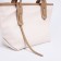 Zipper bag with lightning, white color