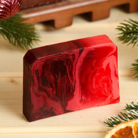 SPA soap - care for the bath and sauna "Happy New Year" Brusnik, bath fun 80 grams-1