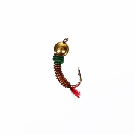 Mormyshka tungsten Marlin’s forests, 4 mm, 0.65 g, red 12, color gold, 15 pcs.