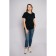 Women's T -shirt Let’s go "Star", size 44, black color
