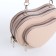 Bag Women's Cross-Bodi with a zipper, beige color